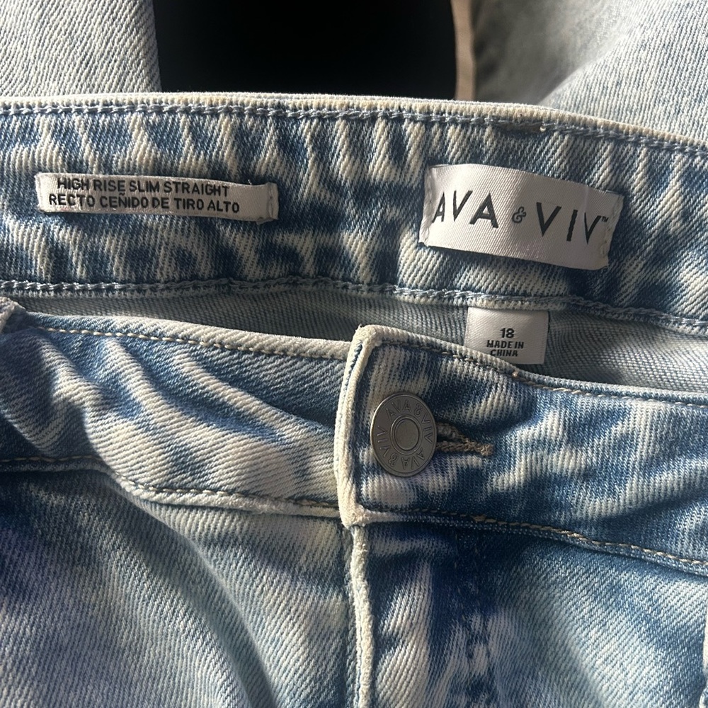 Ava & Viv Light Blue High Rise Jeans